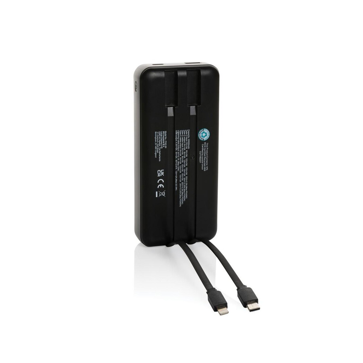 Powerbanki z logo – power bank do laptopa 20000 mah gridley, rabs P322.801__B_2 Power bank do laptopa 20000 mAh Gridley, RABS P322.801__B_2