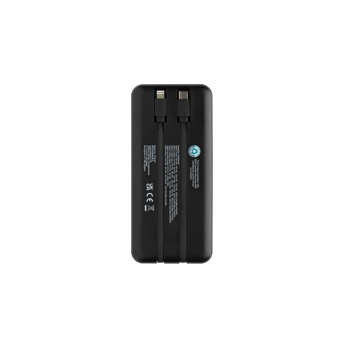 Powerbanki z logo – power bank do laptopa 20000 mah gridley, rabs P322.801__B_5 Power bank do laptopa 20000 mAh Gridley, RABS P322.801__B_5