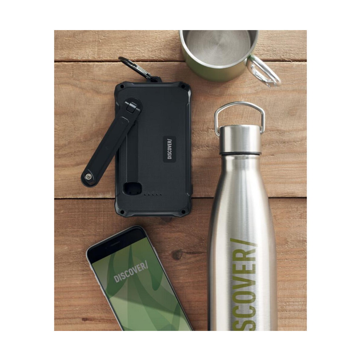 Powerbanki z logo – solarny power bank 8000 mah dya mo6841-03-ambiant Solarny power bank 8000 mAh DYA mo6841-03-ambiant