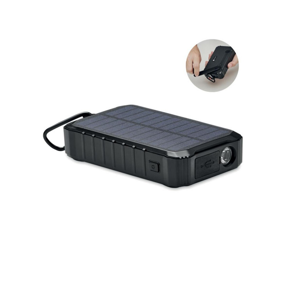 Powerbanki z logo – solarny power bank 8000 mah dya mo6841-03-side Solarny power bank 8000 mAh DYA mo6841-03-side