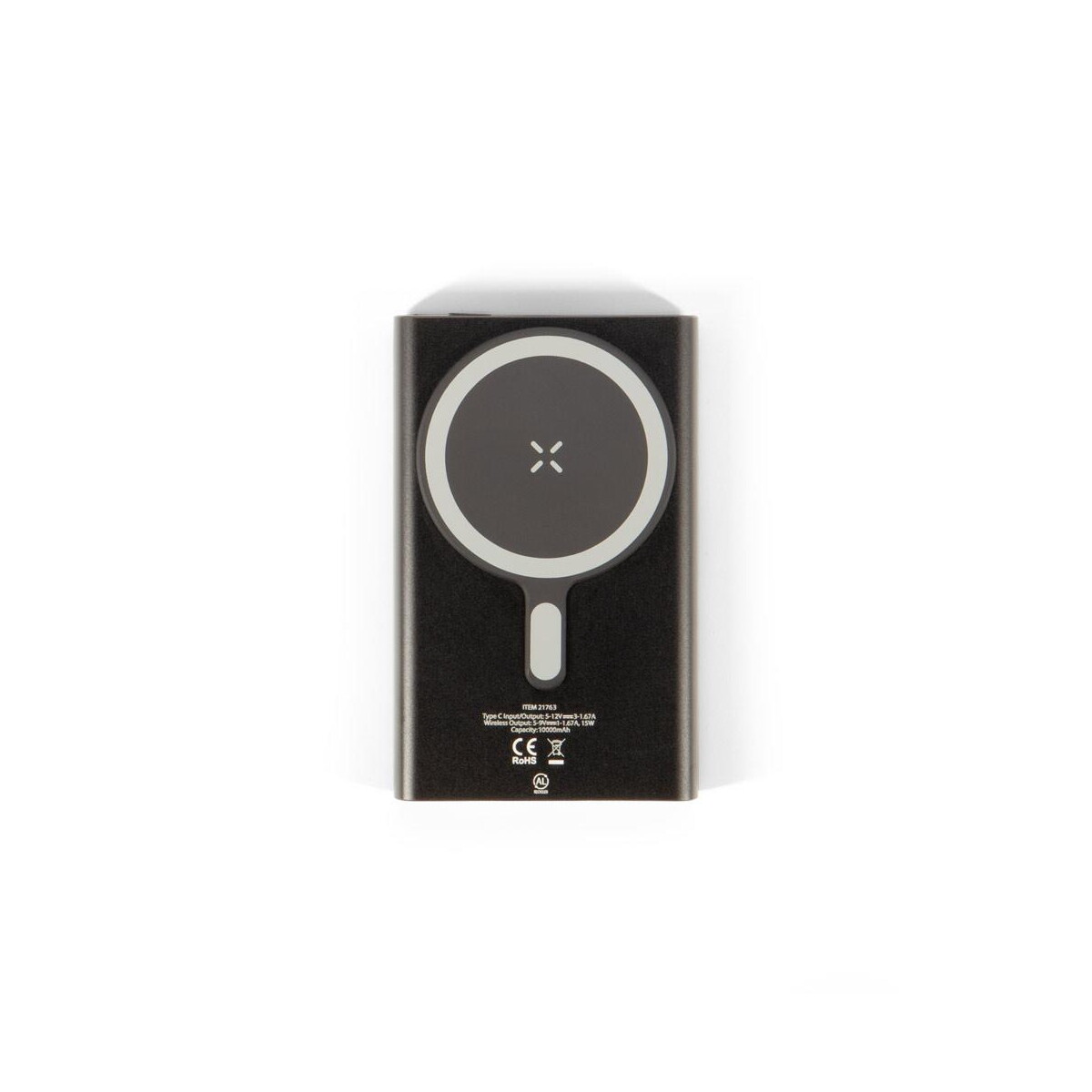 Powerbanki z logo – wright 10. magnetyczny powerbank z superszybkim ładowaniem z recyklingowanego aluminium i recyklingowanego abs o pojemności 10 000 mah 97216_103-a WRIGHT 10. Magnetyczny powerbank z superszybkim ładowaniem z recyklingowanego aluminium i recyklingowanego ABS o pojemności 10 000 mAh 97216_103-a