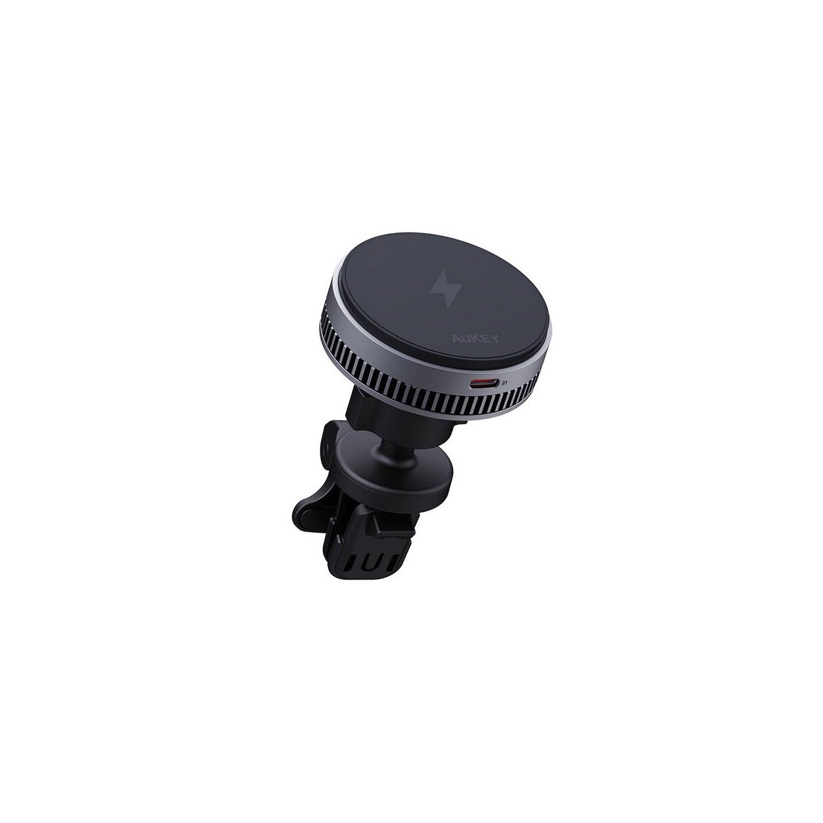 Samochodowy uchwyt do telefonu, magnetyczna ładowarka bezprzewodowa 15W Aukey VAM09-03_AAA01