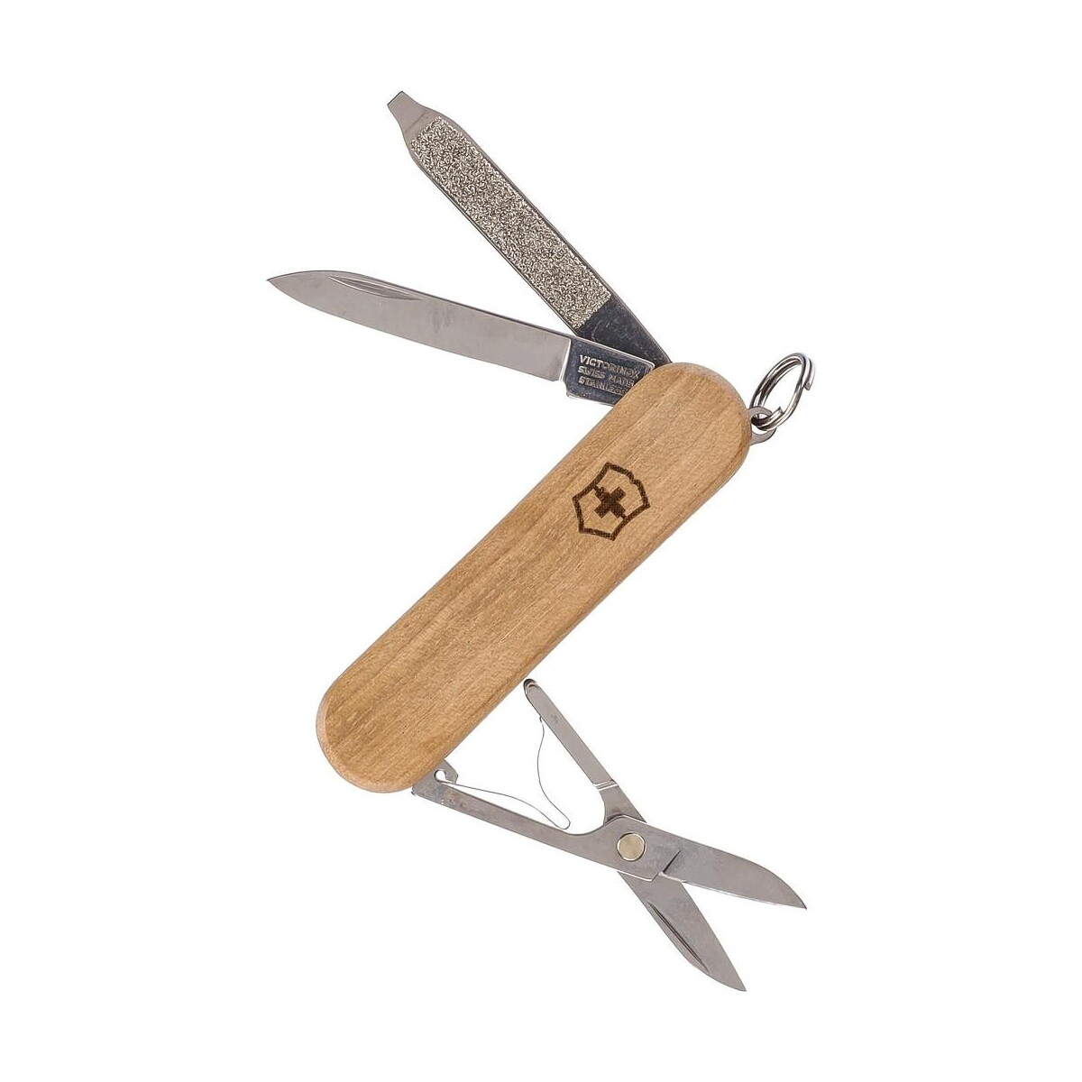 Scyzoryki z logo – nóż wielofunkcyjny victorinox classic sd wood VB273-16_AAA02 Nóż wielofunkcyjny Victorinox Classic SD Wood VB273-16_AAA02