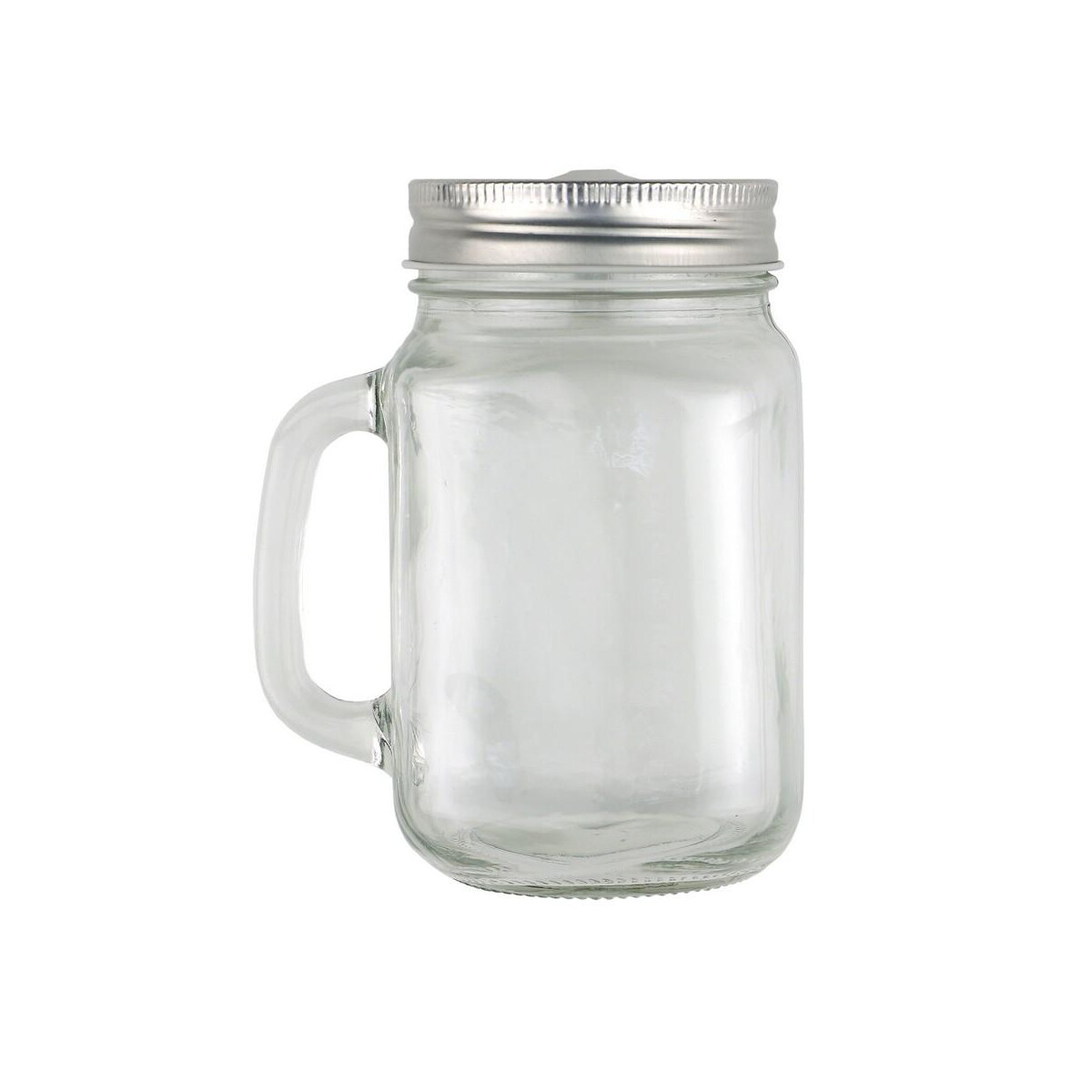 Słoiki z logo – słoik do picia 480 ml ze słomką V8485-00_ISL01 Słoik do picia 480 ml ze słomką V8485-00_ISL01