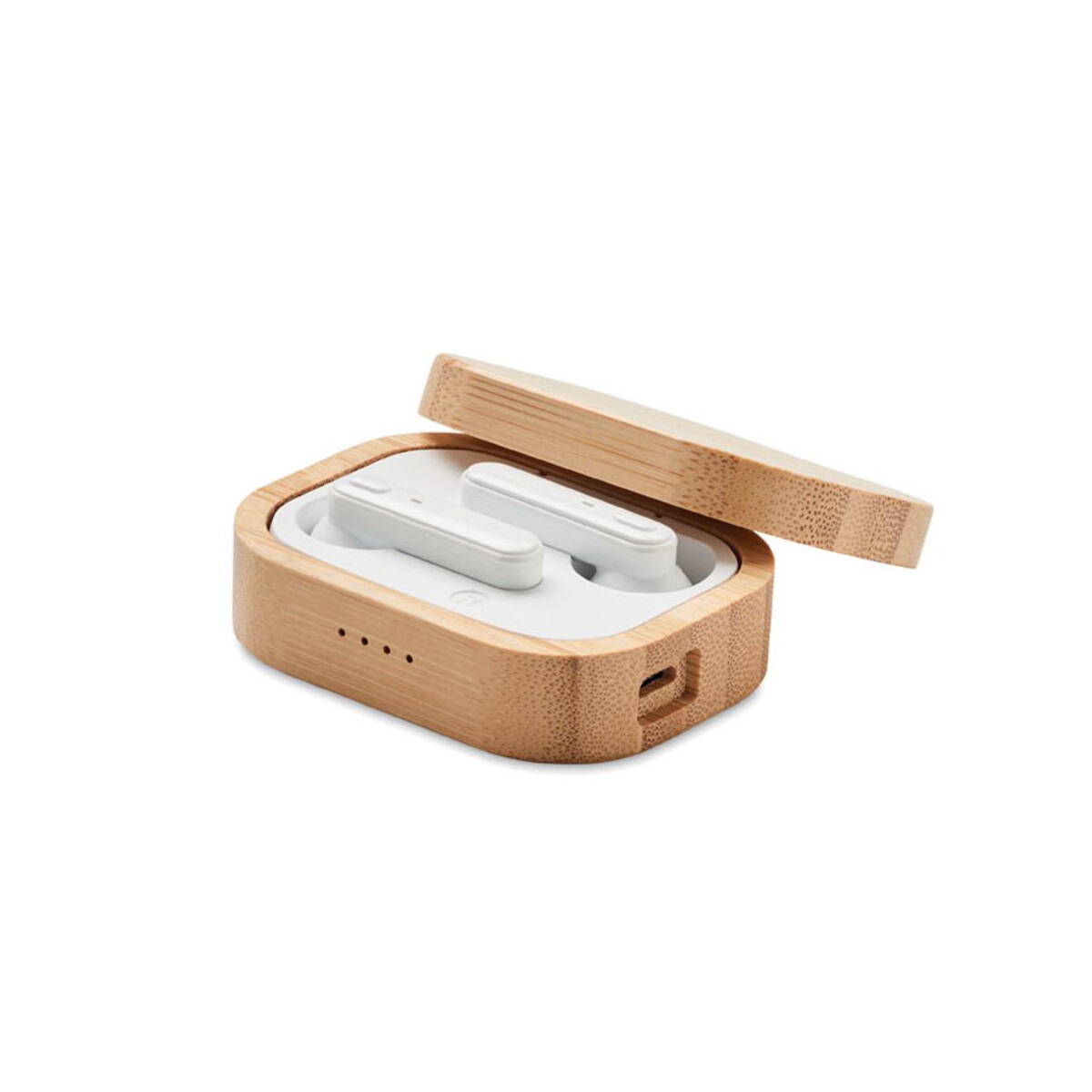 Słuchawki z logo – słuchawki tws w etui z bambusa jazz bamboo mo6780-40-back Słuchawki TWS w etui z bambusa JAZZ BAMBOO mo6780-40-back