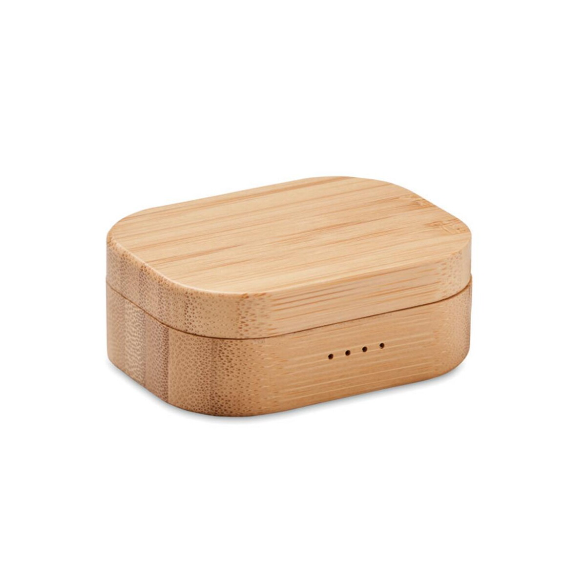 Słuchawki z logo – słuchawki tws w etui z bambusa jazz bamboo mo6780-40-side Słuchawki TWS w etui z bambusa JAZZ BAMBOO mo6780-40-side