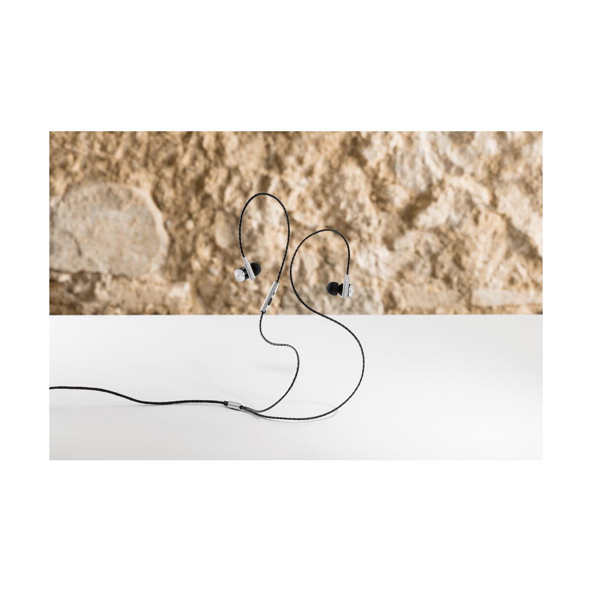Słuchawki z logo – vibration. słuchawki z mikrofonem wykonane z metalu i abs 97923_107-amb VIBRATION. Słuchawki z mikrofonem wykonane z metalu i ABS 97923_107-amb