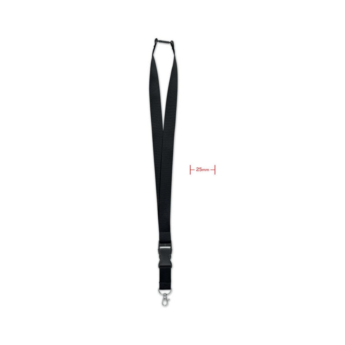 Smycze z logo – smycz 25mm wide lany mo9661-03 Smycz 25mm WIDE LANY mo9661-03