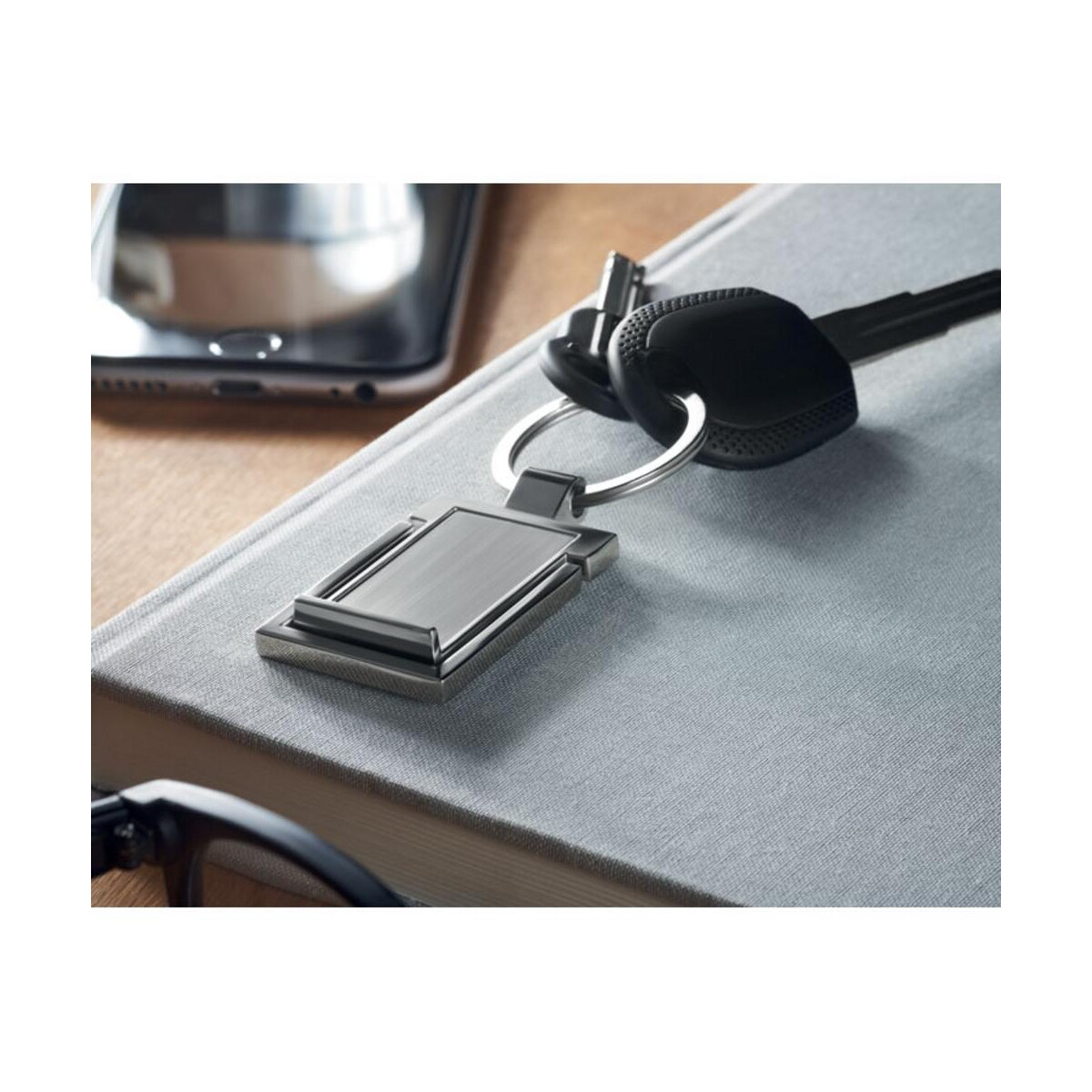 Stojaki na telefon z logo – metalowy stojak na telefon stanrin mo2186-14-ambiant Metalowy stojak na telefon STANRIN mo2186-14-ambiant