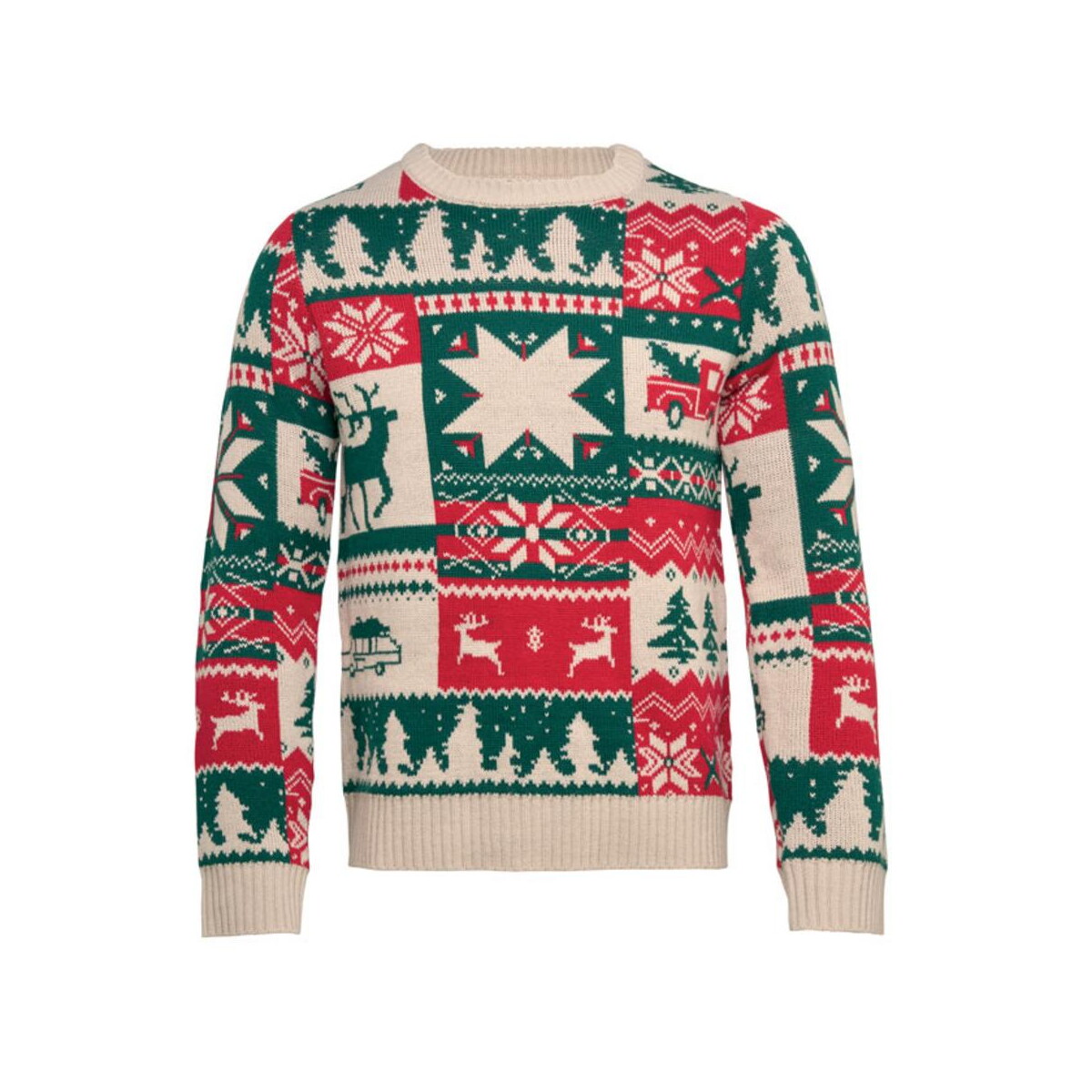Świąteczny sweter z dzianiny S- SHIMIS cx1601-13