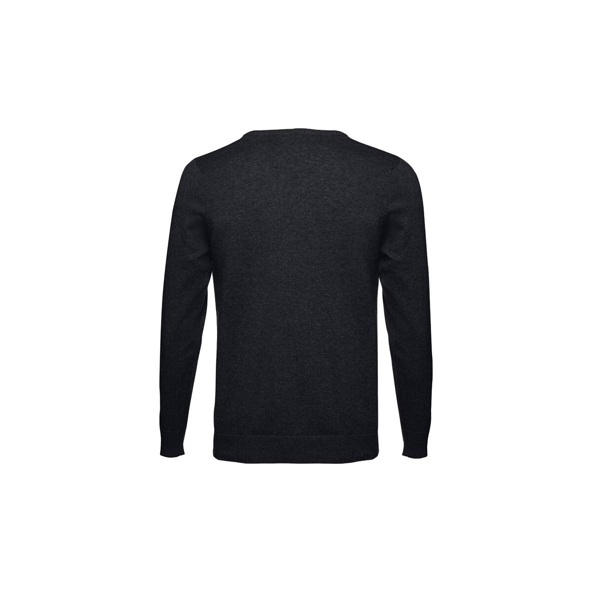 Swetry z logo – thc milan. męski sweter v-neck z bawełny i poliamidu 30149_103-b THC MILAN. Męski sweter V-neck z bawełny i poliamidu 30149_103-b