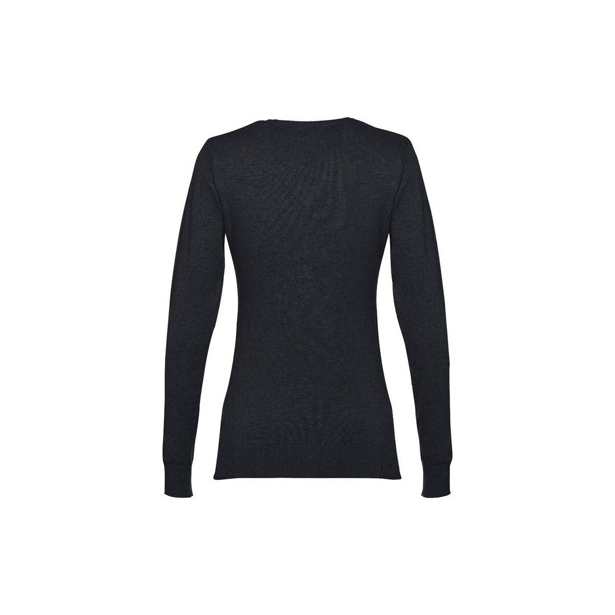Swetry z logo – thc milan women. damski sweter z dekoltem v-neck z bawełny i poliamidu 30150_103-b THC MILAN WOMEN. Damski sweter z dekoltem V-neck z bawełny i poliamidu 30150_103-b