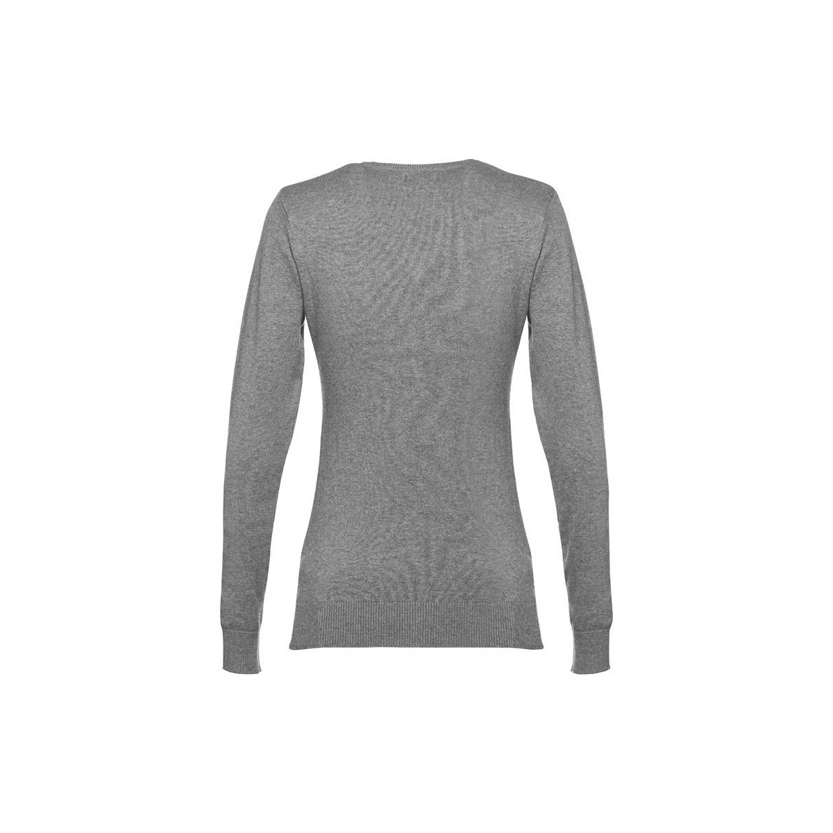 Swetry z logo – thc milan women. damski sweter z dekoltem v-neck z bawełny i poliamidu 30150_193-b THC MILAN WOMEN. Damski sweter z dekoltem V-neck z bawełny i poliamidu 30150_193-b