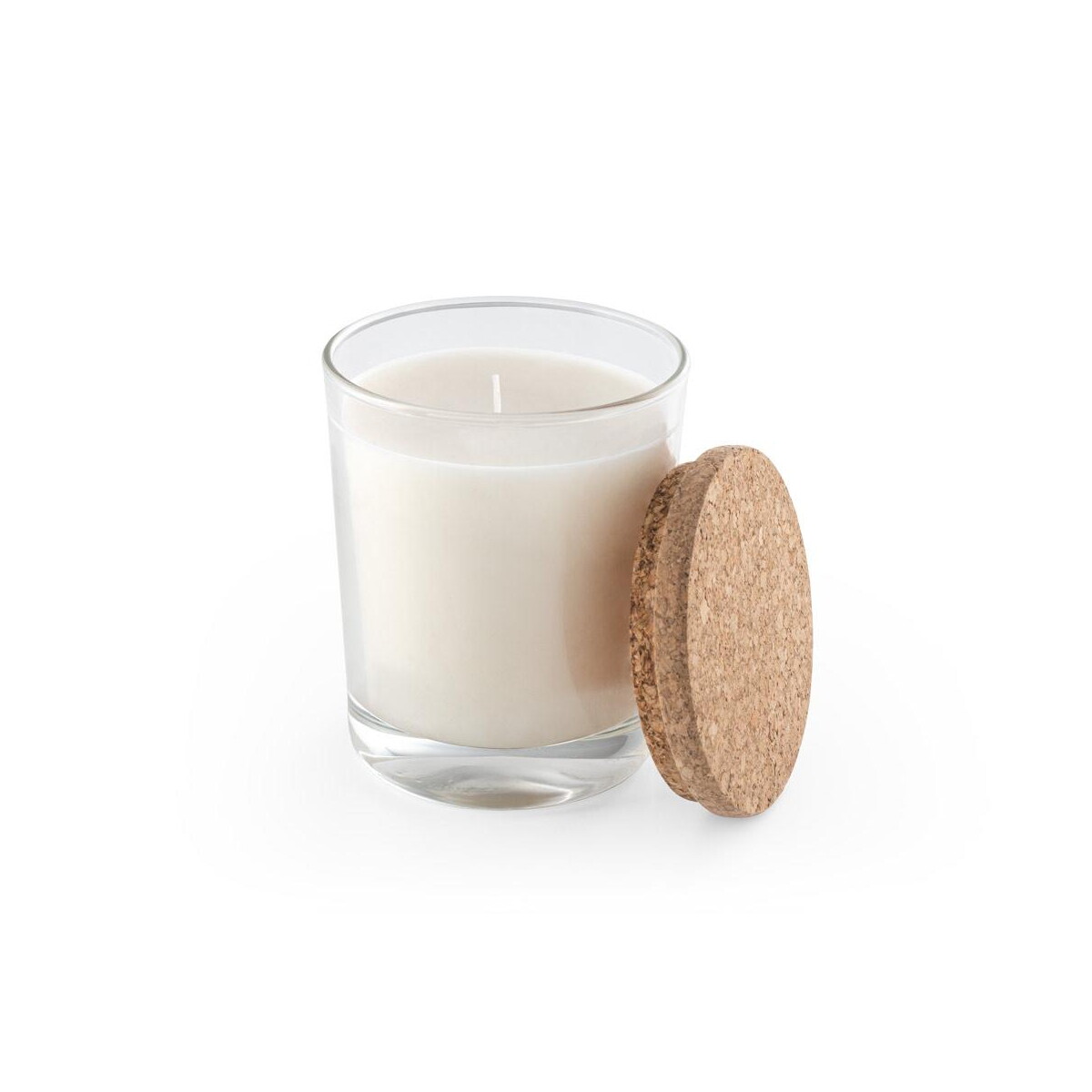 Świece z logo – zen 180. aromatyczna świeca w szklanym kubku z korkową pokrywką 180 g 95078_110-a ZEN 180. Aromatyczna świeca w szklanym kubku z korkową pokrywką 180 g 95078_110-a