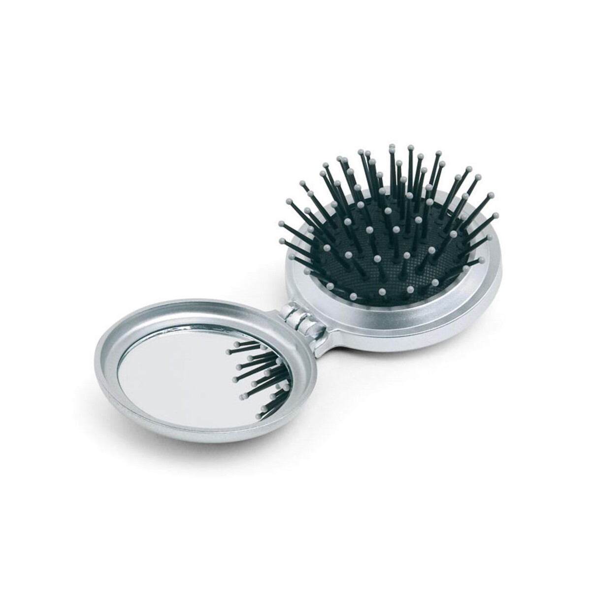 Szczotki do włosów z logo – składana szczotka/lusterko b beauty kc2683-14 Składana szczotka/lusterko B BEAUTY kc2683-14