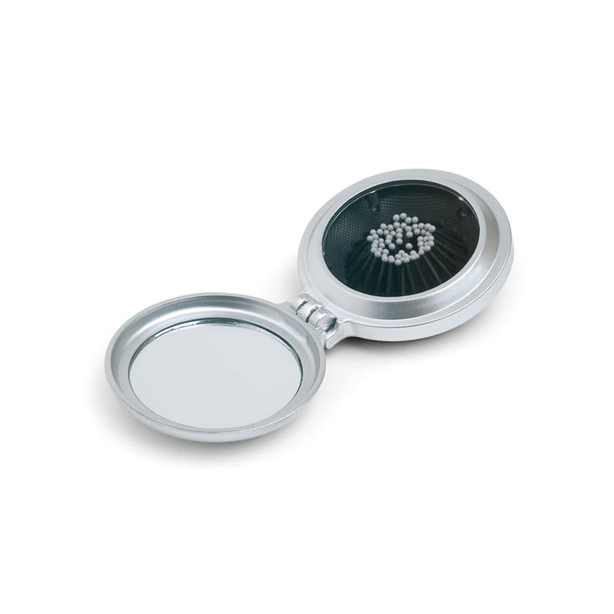 Szczotki do włosów z logo – składana szczotka/lusterko b beauty kc2683-14b Składana szczotka/lusterko B BEAUTY kc2683-14b