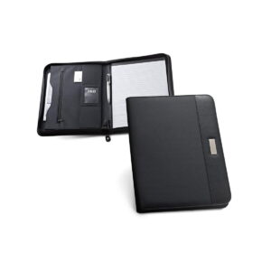 PASZO. Teczka A4 z PU i mikrofibry z blokiem strony w linie 92044_set