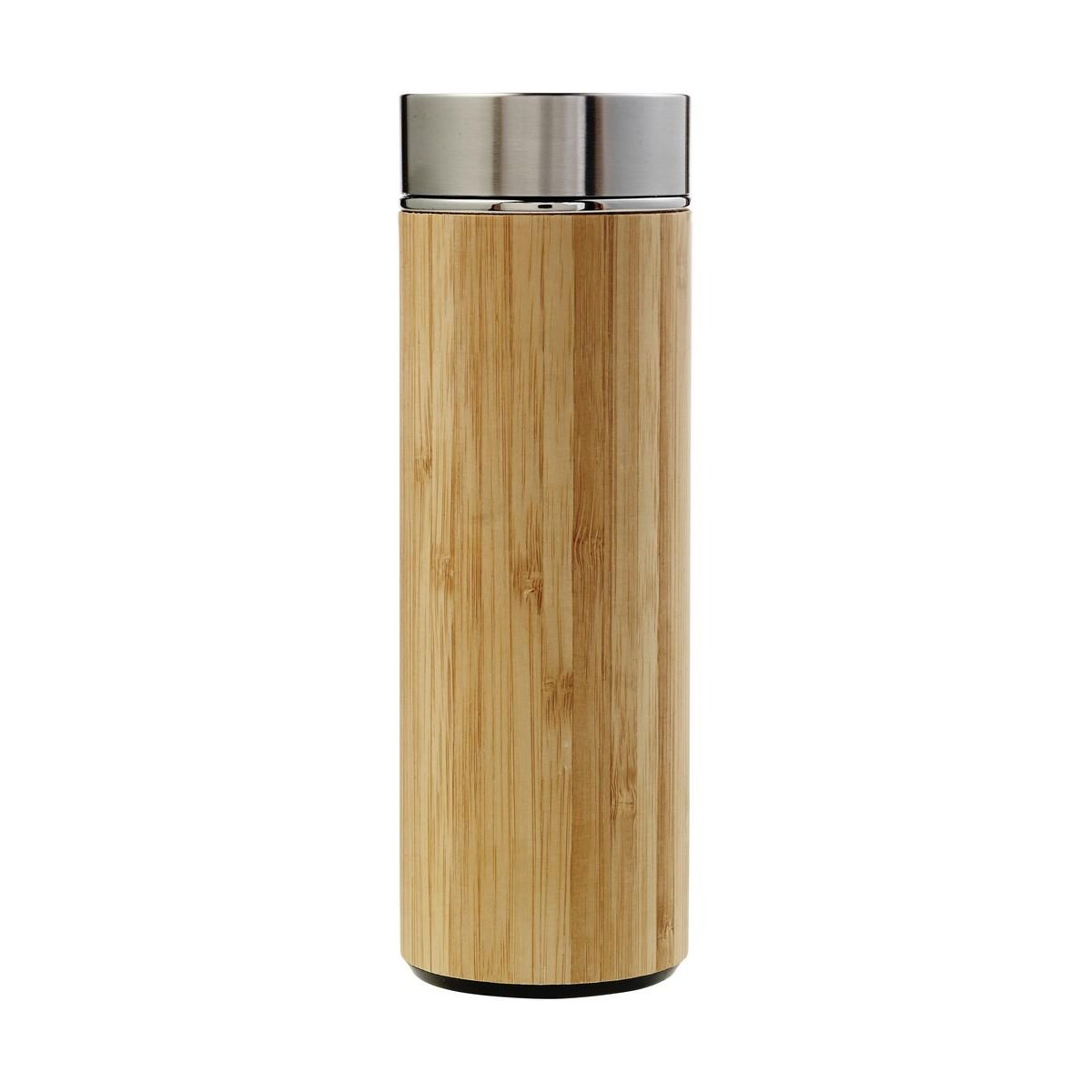 Termosy z logo – bambusowy termos 420 ml, posiada sitko zatrzymujące fusy V0772-18_AAA03 Bambusowy termos 420 ml, posiada sitko zatrzymujące fusy V0772-18_AAA03
