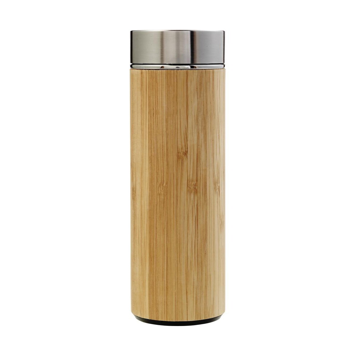 Termosy z logo – bambusowy termos 420 ml, posiada sitko zatrzymujące fusy V0772-18_AAB01 Bambusowy termos 420 ml, posiada sitko zatrzymujące fusy V0772-18_AAB01