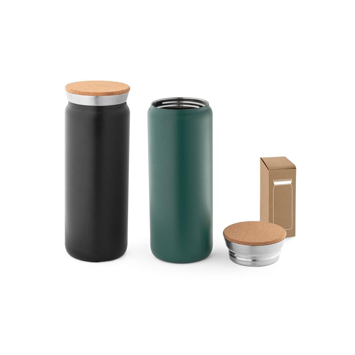 Termosy z logo – lavine 600. termos ze stali nierdzewnej o pojemności 600 ml 94262_set LAVINE 600. Termos ze stali nierdzewnej o pojemności 600 ml 94262_set