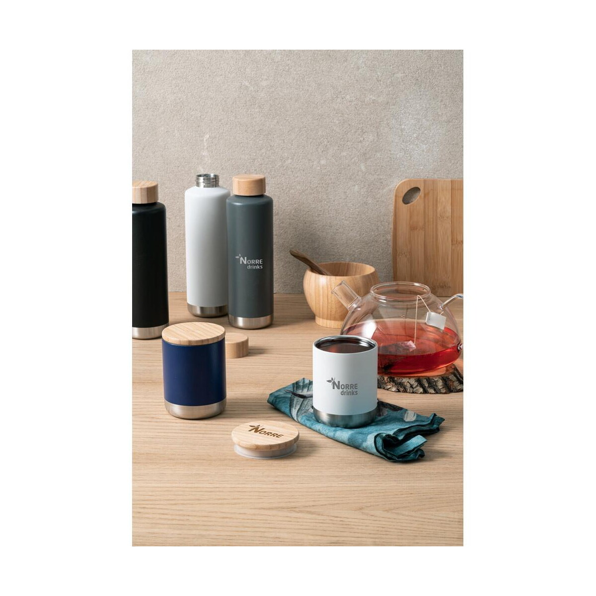 Termosy z logo – norre bottle. termos ze stali nierdzewnej 640 ml 94662_amb NORRE BOTTLE. Termos ze stali nierdzewnej 640 mL 94662_amb