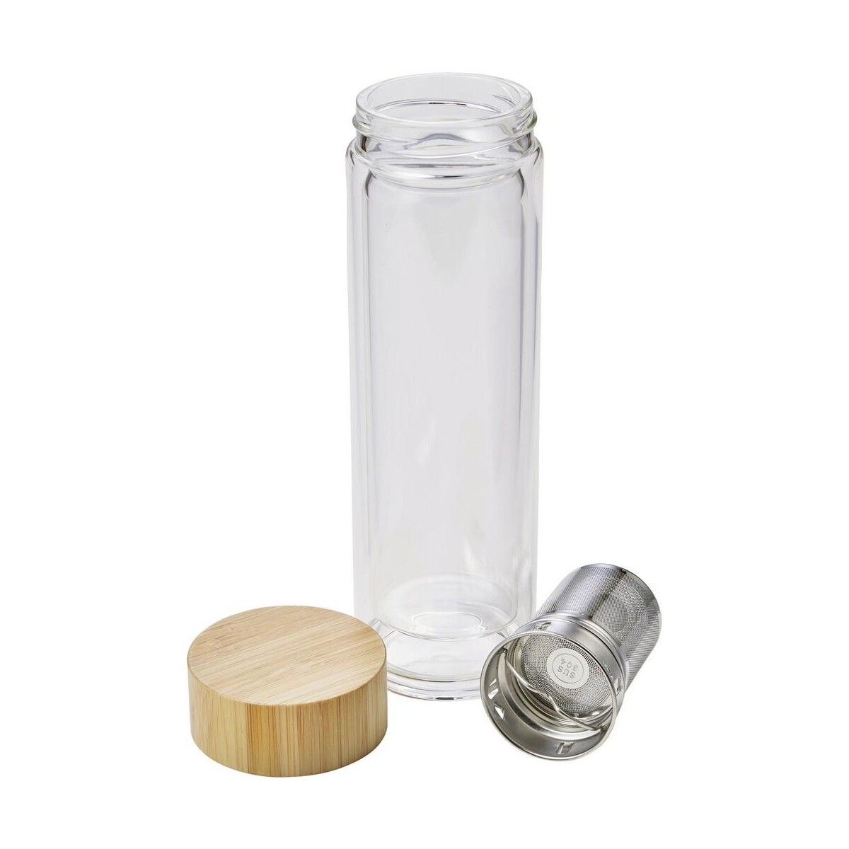 Termosy z logo – szklany termos 420 ml, posiada sitko zatrzymujące fusy V0774-18_AAA06 Szklany termos 420 ml, posiada sitko zatrzymujące fusy V0774-18_AAA06