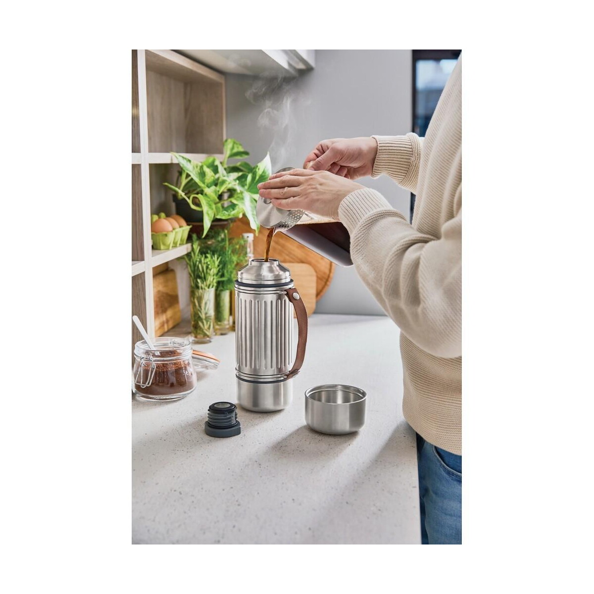 Termosy z logo – termos 1000 ml black+blum duo P439.1702__M_400 Termos 1000 ml Black+Blum Duo P439.1702__M_400
