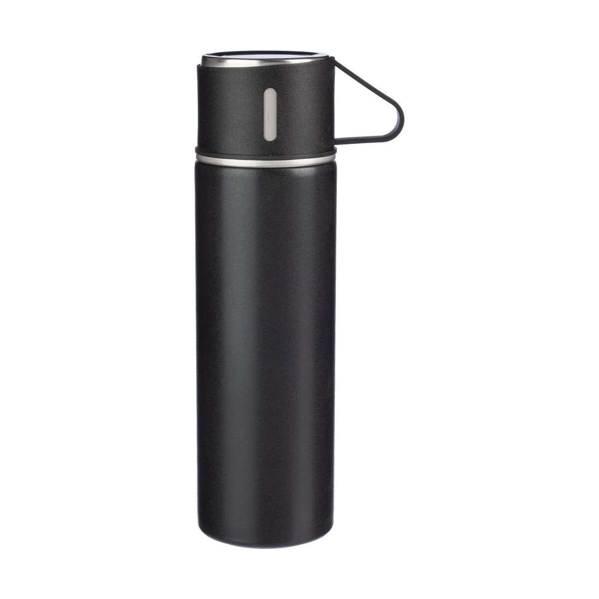 Termosy z logo – termos 420 ml, trzy kubki 150 ml VA195-03_ISL01 Termos 420 ml, trzy kubki 150 ml VA195-03_ISL01