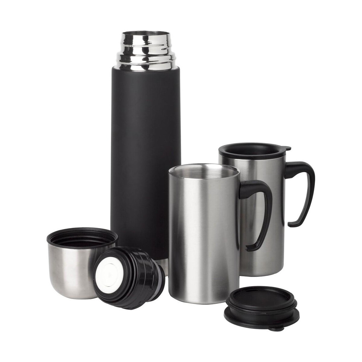 Termosy z logo – termos 500 ml i 2 kubki 260 ml V4635-00_AAA03 Termos 500 ml i 2 kubki 260 ml V4635-00_AAA03