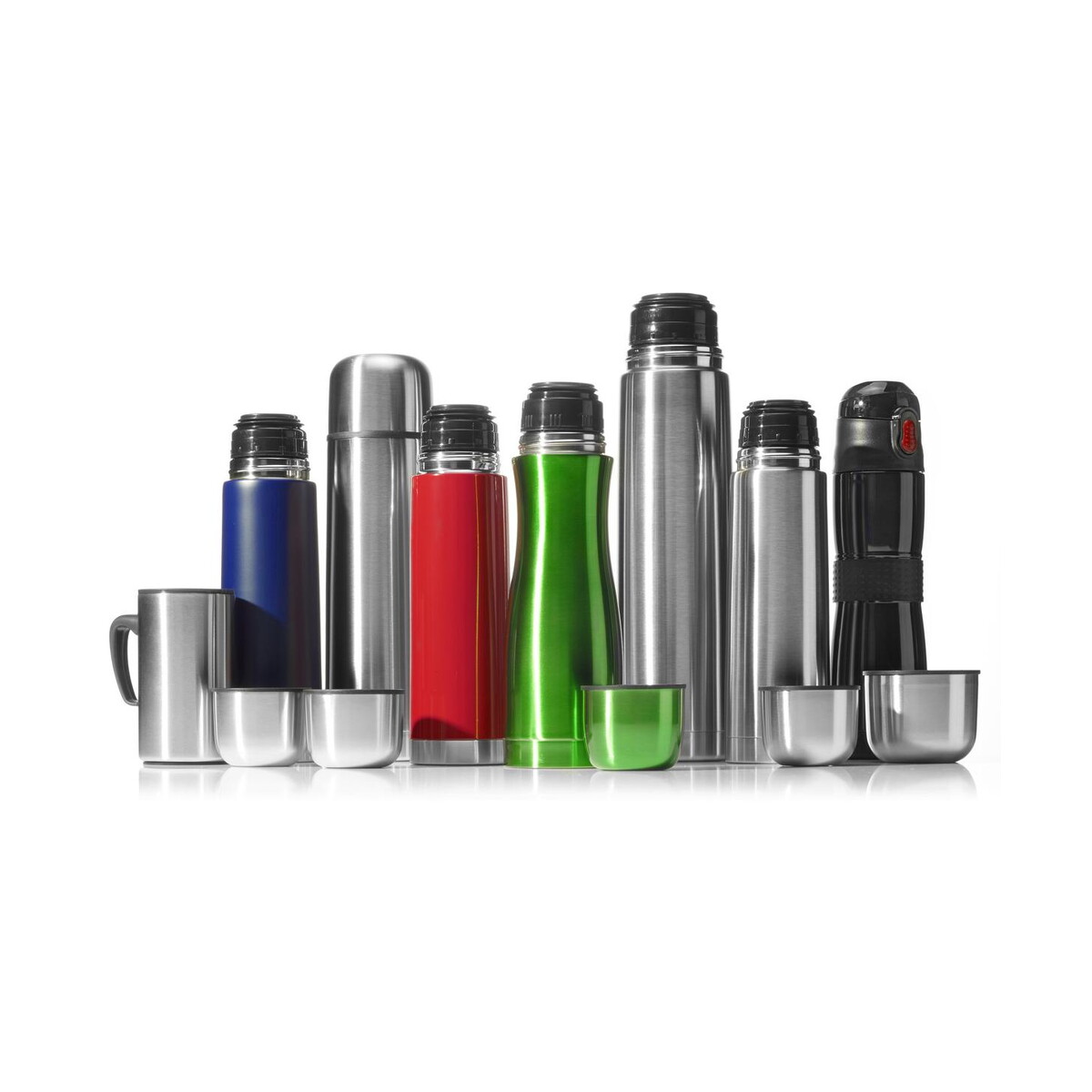 Termosy z logo – termos 500 ml i 2 kubki 260 ml V4635_A Termos 500 ml i 2 kubki 260 ml V4635_A