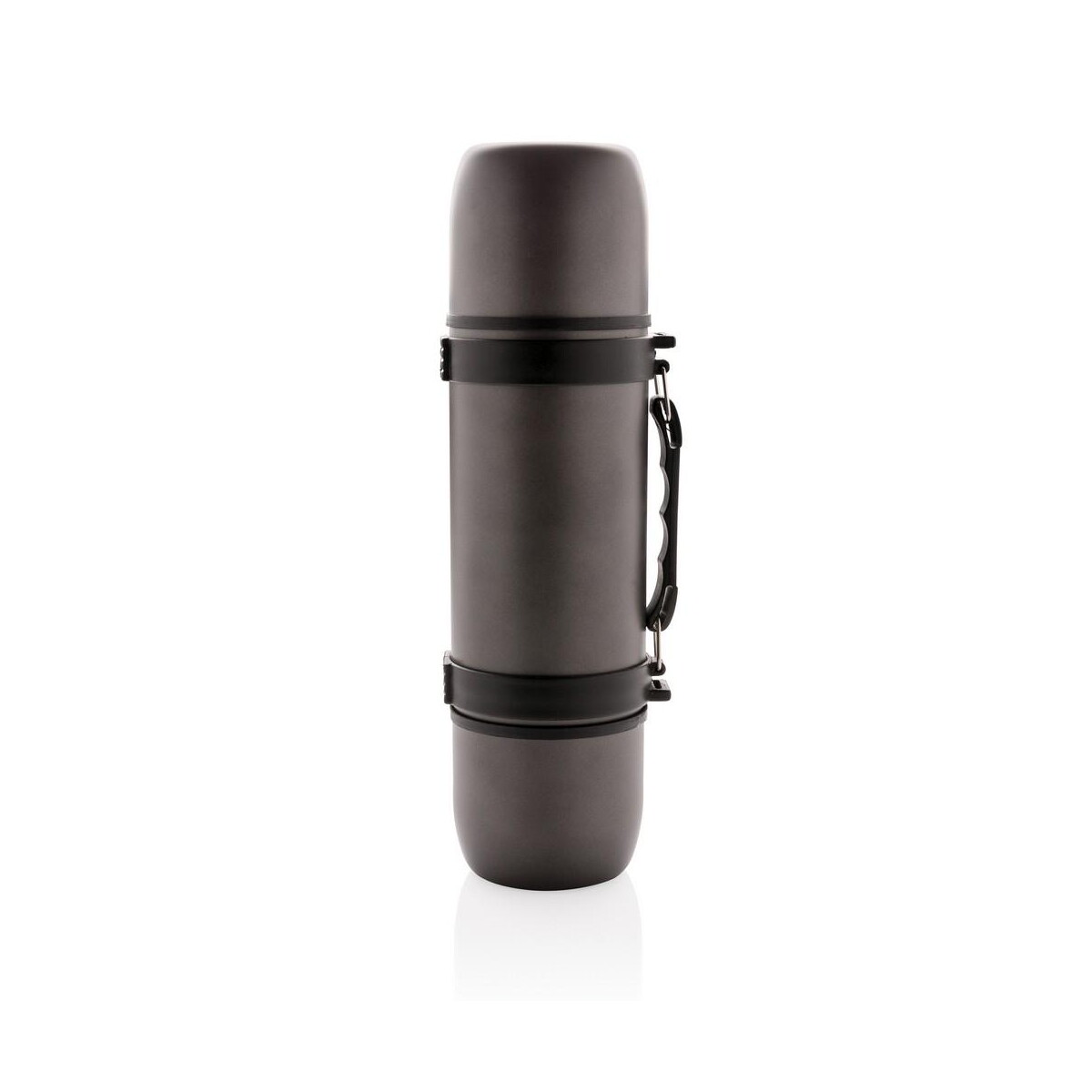 Termosy z logo – termos 700 ml, 2 kubki swiss peak P433.330__B_4 Termos 700 ml, 2 kubki Swiss Peak P433.330__B_4