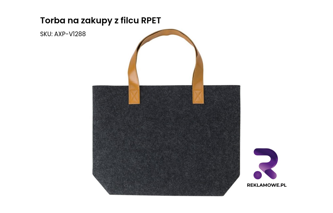 Torba na zakupy z filcu RPET Torba na zakupy z filcu RPET – ekologiczna i praktyczna torba wielokrotnego użytku