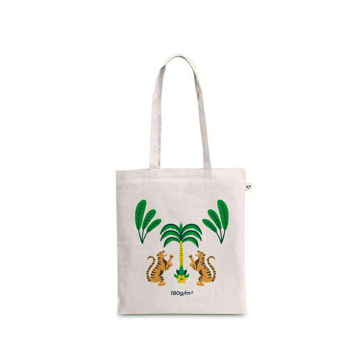Torby bawełniane z logo – beja. torba z bawełny pochodzącej w 100% z recyklingu (180 g/m²) 92370_150-logo BEJA. Torba z bawełny pochodzącej w 100% z recyklingu (180 g/m²) 92370_150-logo