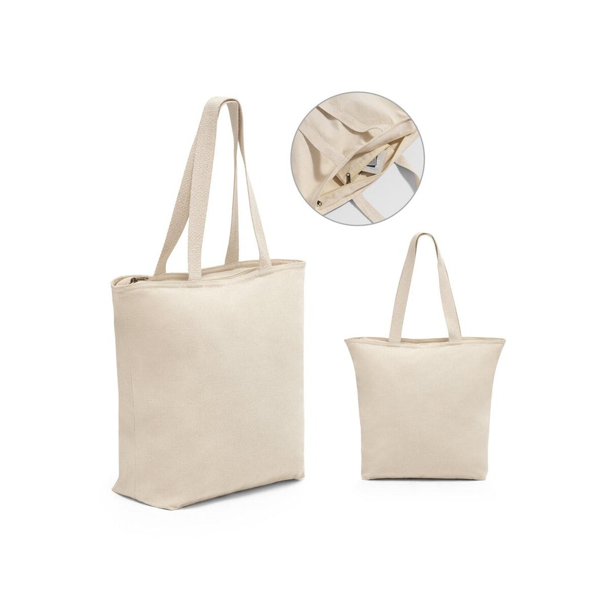 Torby bawełniane z logo – hackney. torba z zamkiem, 100% bawełna (280 g/m²) 92926_set HACKNEY. Torba z zamkiem, 100% bawełna (280 g/m²) 92926_set
