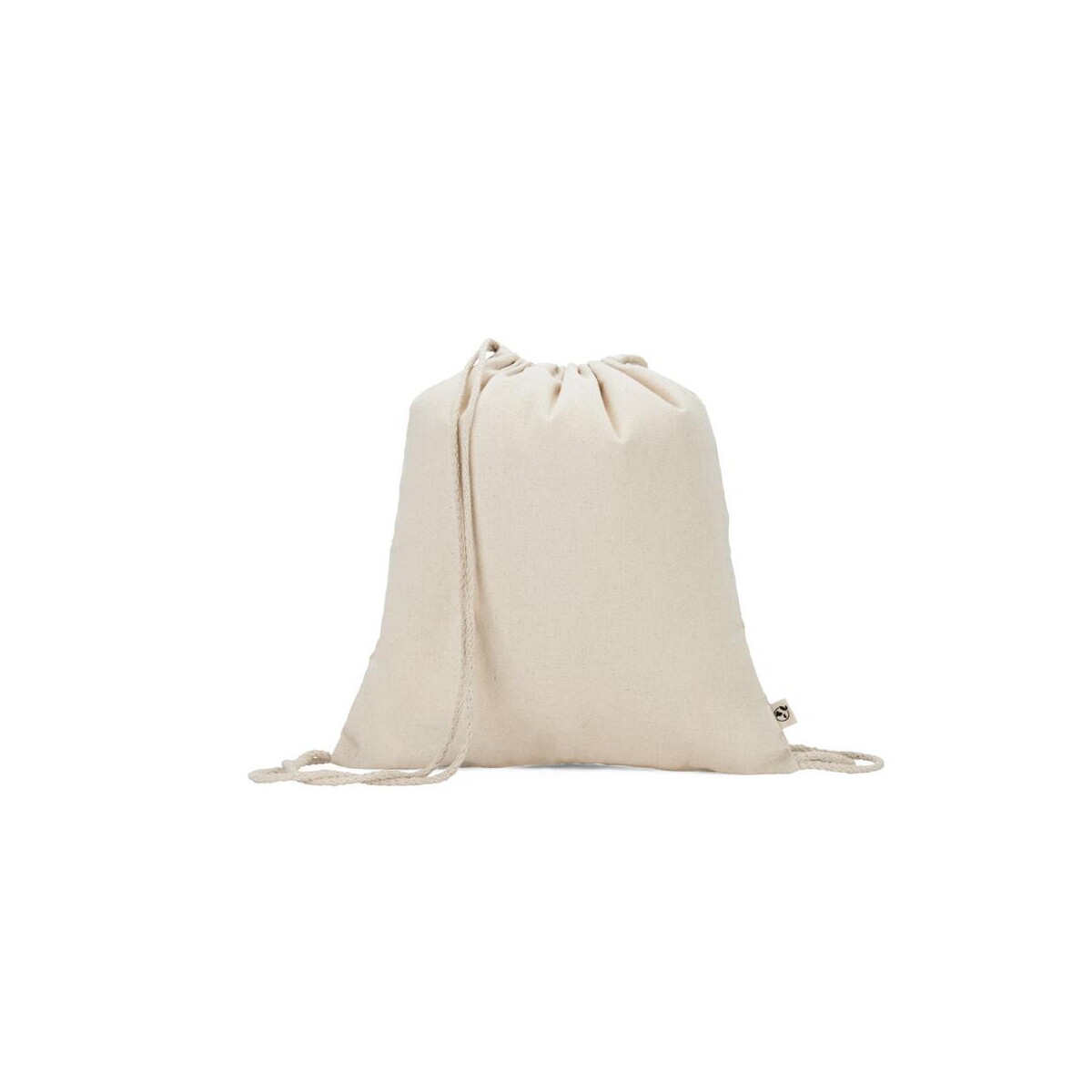 Torby bawełniane z logo – maiorca. torba na plecak wykonana w 100% z bawełny pochodzącej z recyklingu (180 g/m²) 92374_set MAIORCA. Torba na plecak wykonana w 100% z bawełny pochodzącej z recyklingu (180 g/m²) 92374_set