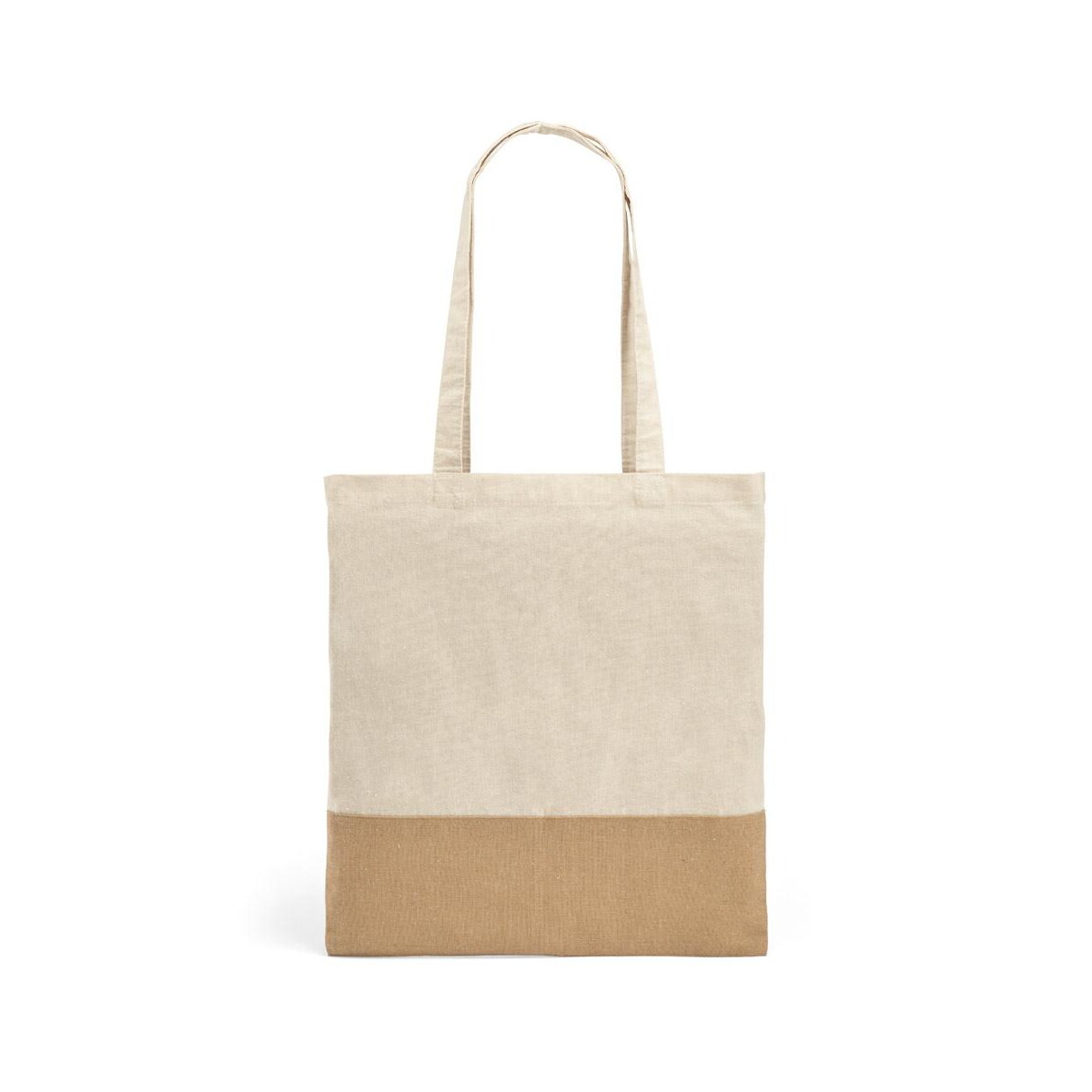 Torby bawełniane z logo – mercat. torba ze 100% bawełny (160 g/m²) z detalami z imitacji juty 92882_160 MERCAT. Torba ze 100% bawełny (160 g/m²) z detalami z imitacji juty 92882_160