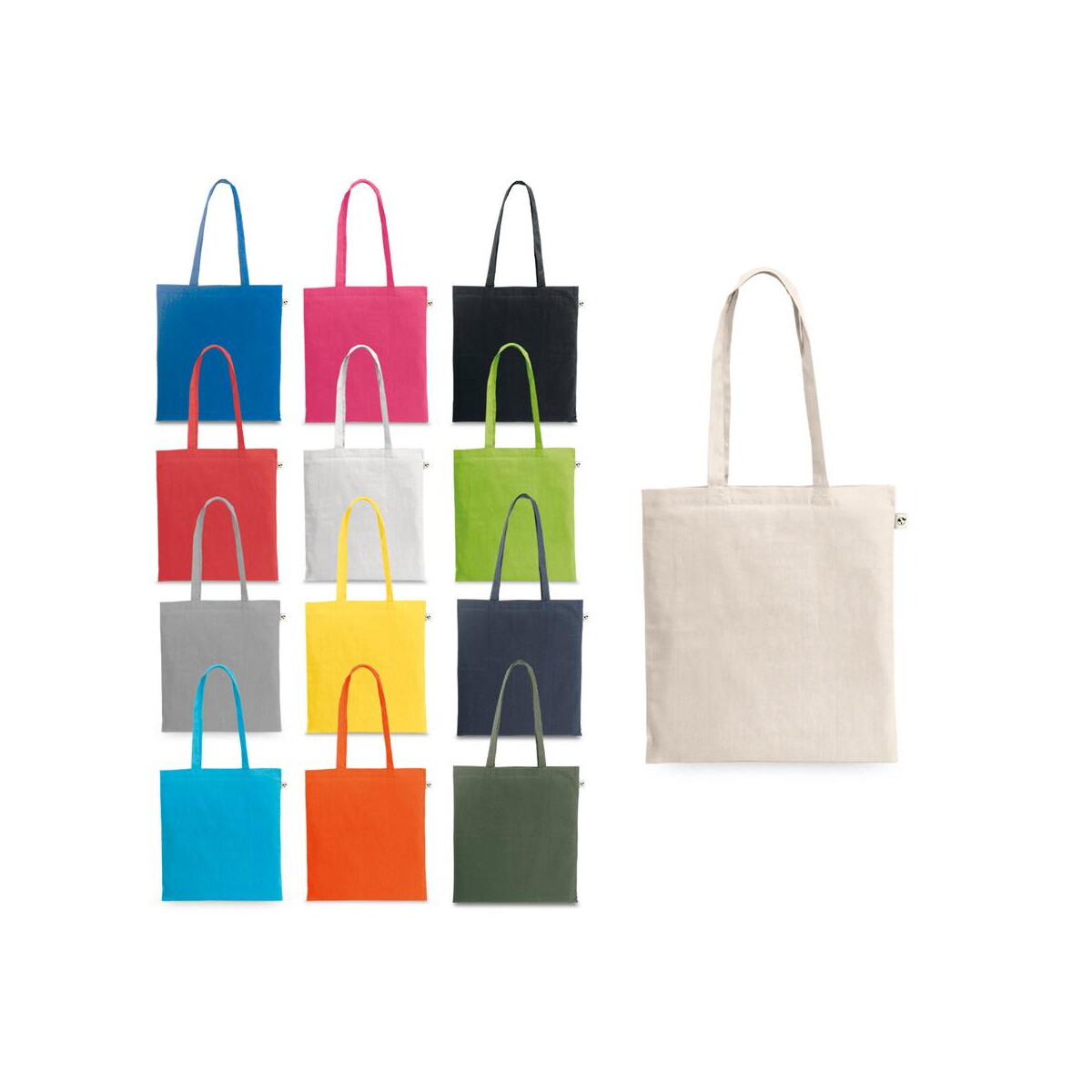 Torby bawełniane z logo – mexico. torba wykonana w recyklingowanej bawełny (70%) i w poliestru (30% rpet) (150 g/m²) 92323_set MEXICO. Torba wykonana w recyklingowanej bawełny (70%) i w poliestru (30% rPET) (150 g/m²) 92323_set