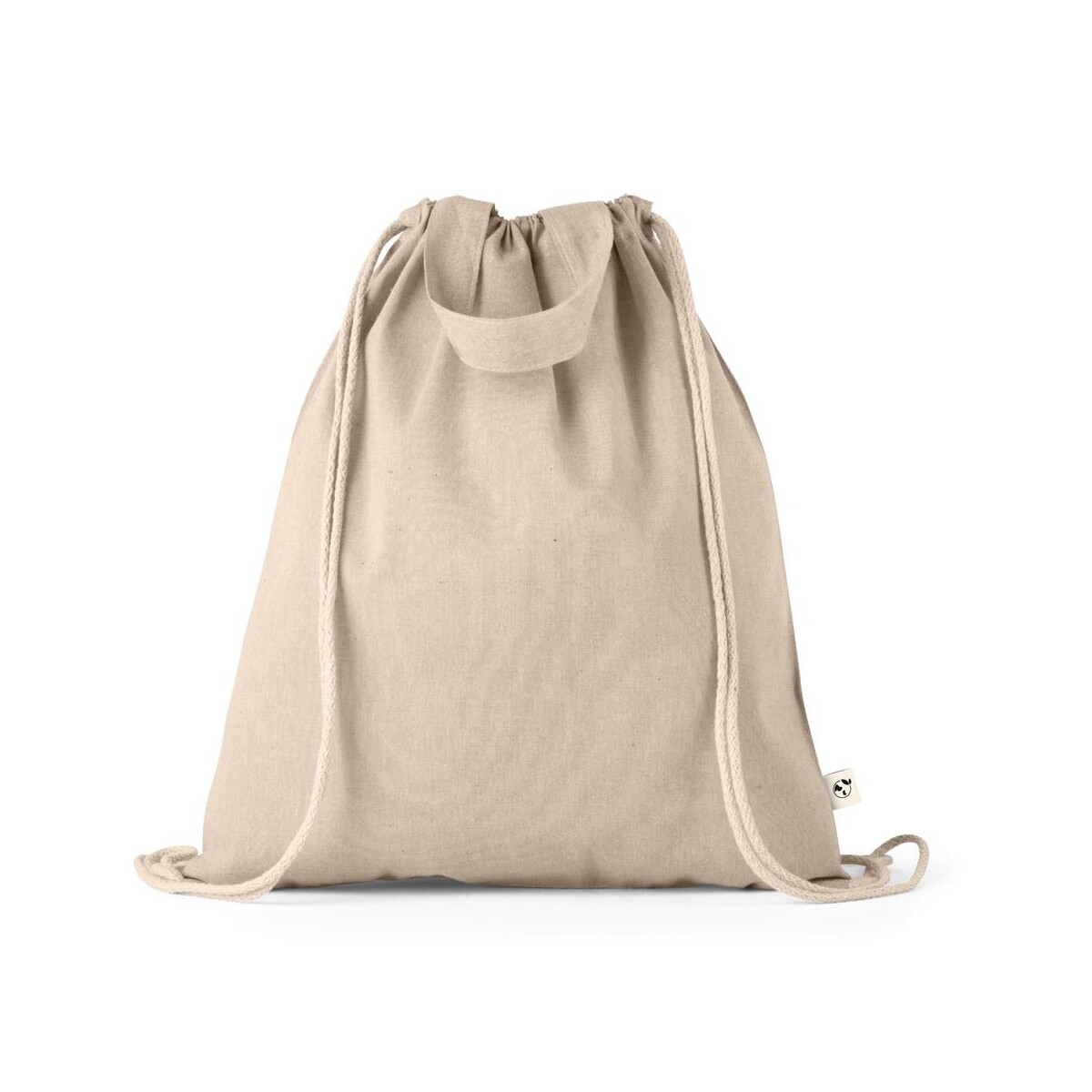 Torby bawełniane z logo – rissani. worek zawierający bawełnę z recyklingu (70%) i poliester (30% rpet) (140 g/m²) 92936_160 RISSANI. Worek zawierający bawełnę z recyklingu (70%) i poliester (30% rPET) (140 g/m²) 92936_160