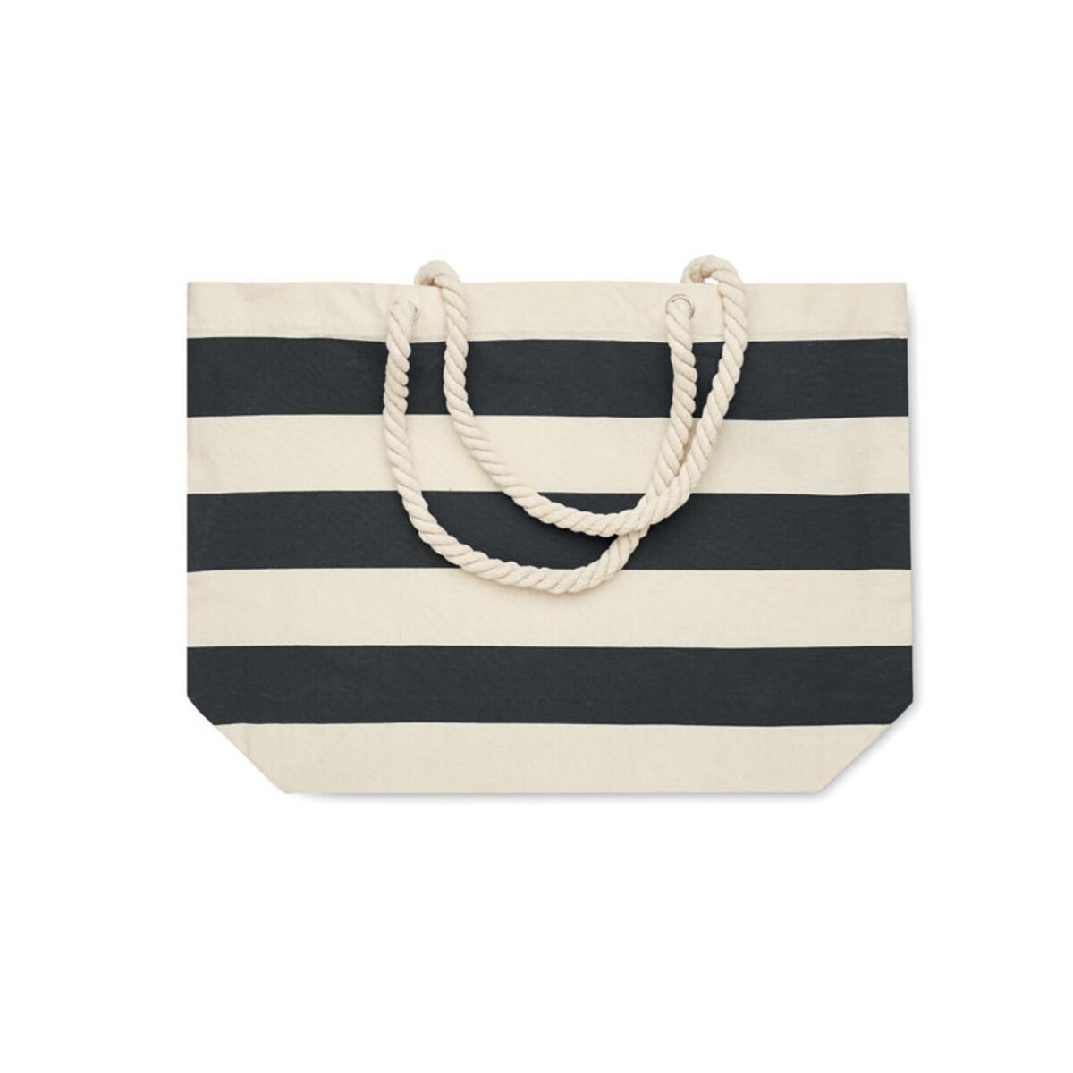 Torby bawełniane z logo – torba plażowa bawełna 220gr/m² heaven stripe mo2126-03-open Torba plażowa bawełna 220gr/m² HEAVEN STRIPE mo2126-03-open