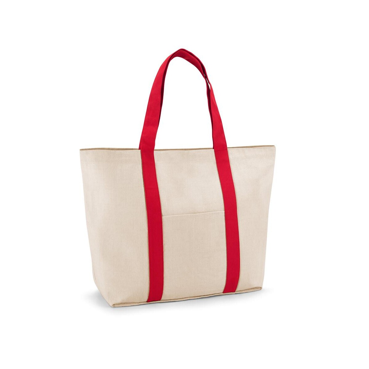 Torby bawełniane z logo – ville. płócienna torba 100% bawełna z przednią i wewnętrzną kieszenią (280 g/m²) 92824_105 VILLE. Płócienna torba 100% bawełna z przednią i wewnętrzną kieszenią (280 g/m²) 92824_105