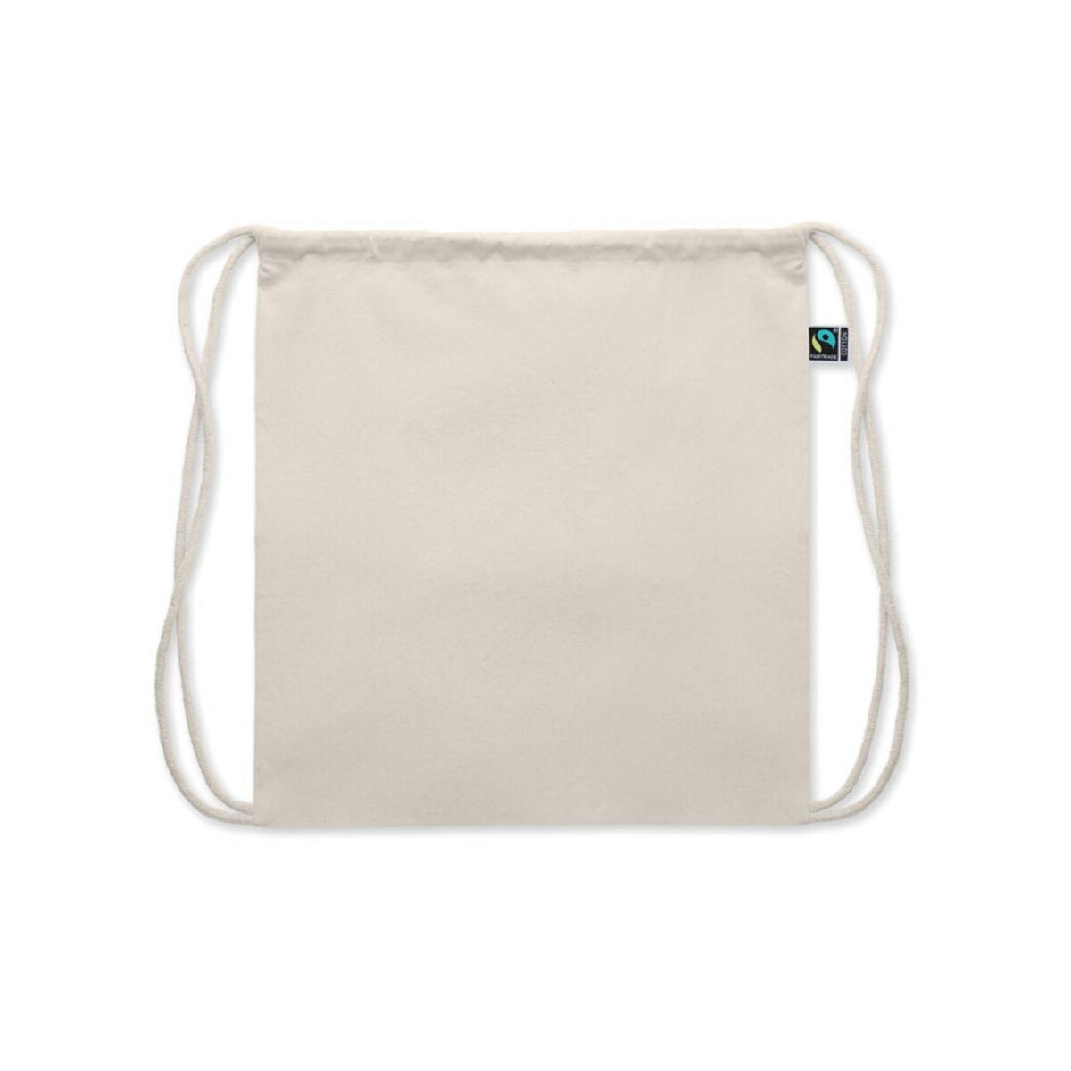 Torby bawełniane z logo – worek ze sznurkiem fairtrade osole draw mo2096-13-back Worek ze sznurkiem Fairtrade OSOLE DRAW mo2096-13-back