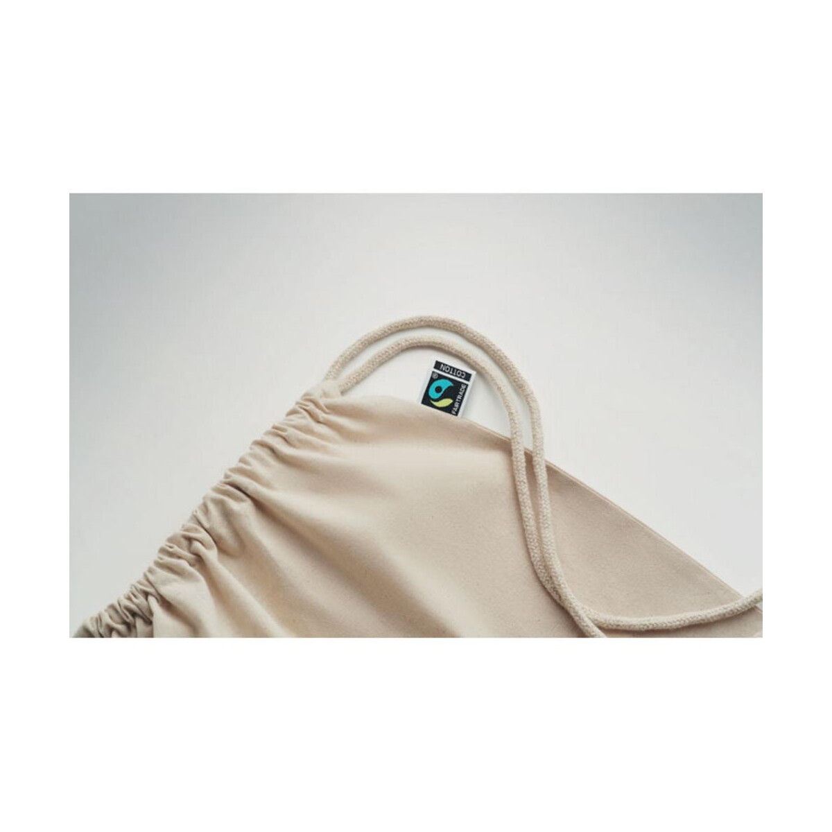 Torby bawełniane z logo – worek ze sznurkiem fairtrade osole draw mo2096-13-open Worek ze sznurkiem Fairtrade OSOLE DRAW mo2096-13-open