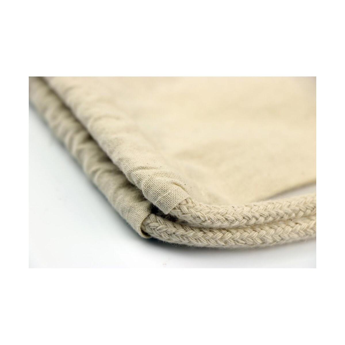 Torby bawełniane z logo – worek ze sznurkiem z bawełny organicznej b’right | meredith V0944-20_IDE01 Worek ze sznurkiem z bawełny organicznej B'RIGHT | Meredith V0944-20_IDE01