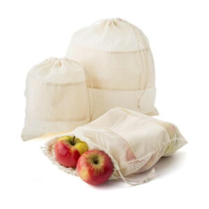 Zestaw woreczków na owoce i warzywa z bawełny organicznej, 3 szt. V0945-00_AAA01