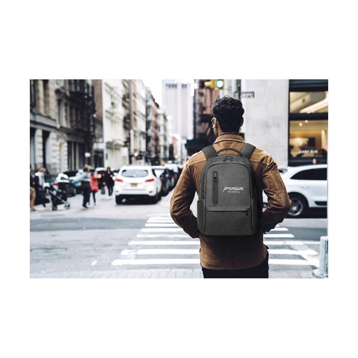 Torby na laptopa z logo – boston. plecak na laptopa 17″ z wodoodpornego nylonu 2tone 92675_amb BOSTON. Plecak na laptopa 17