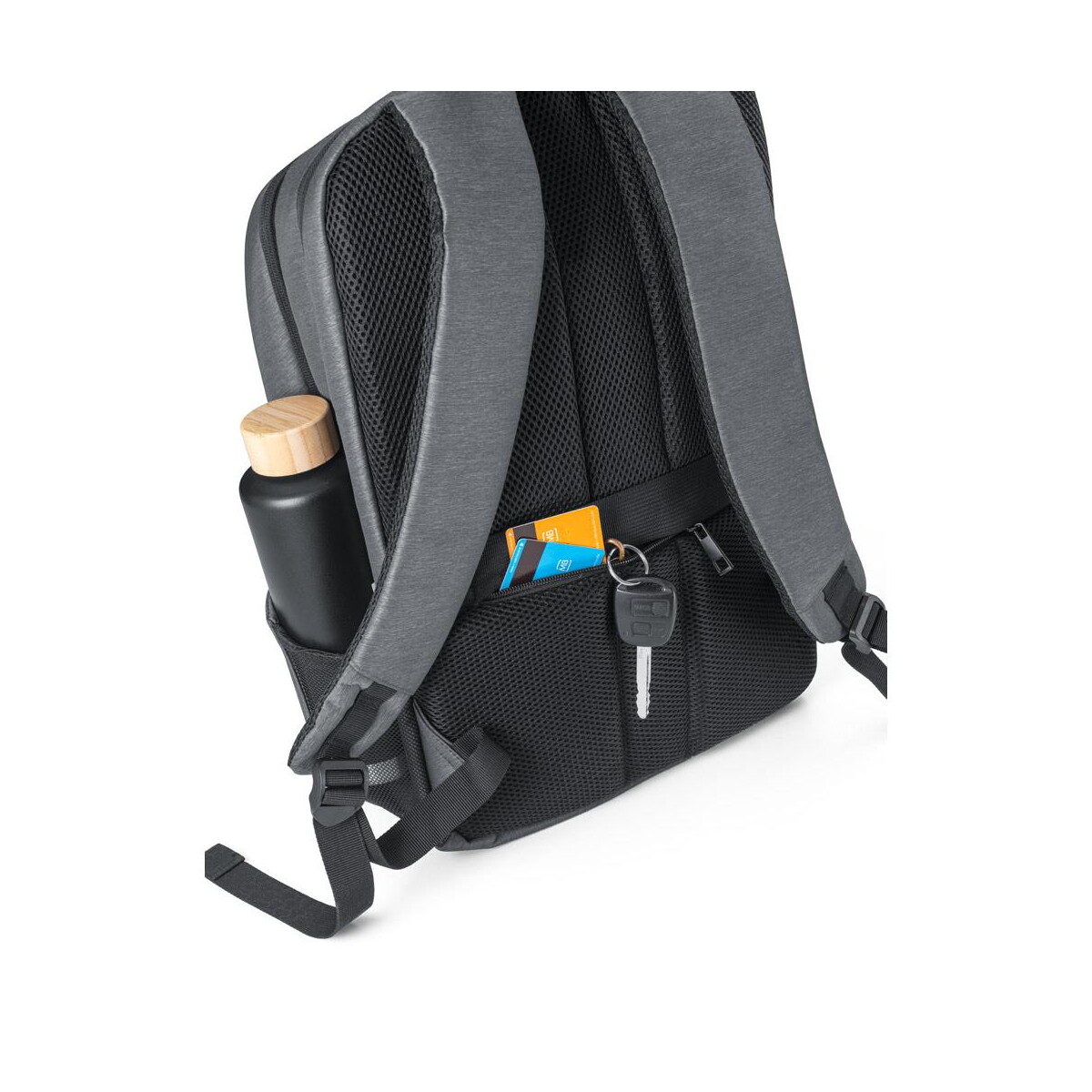 Torby na laptopa z logo – brooklyn. wodoodporny plecak na laptopa 15″ z nylonu 2tone 92081_123-d BROOKLYN. Wodoodporny plecak na laptopa 15