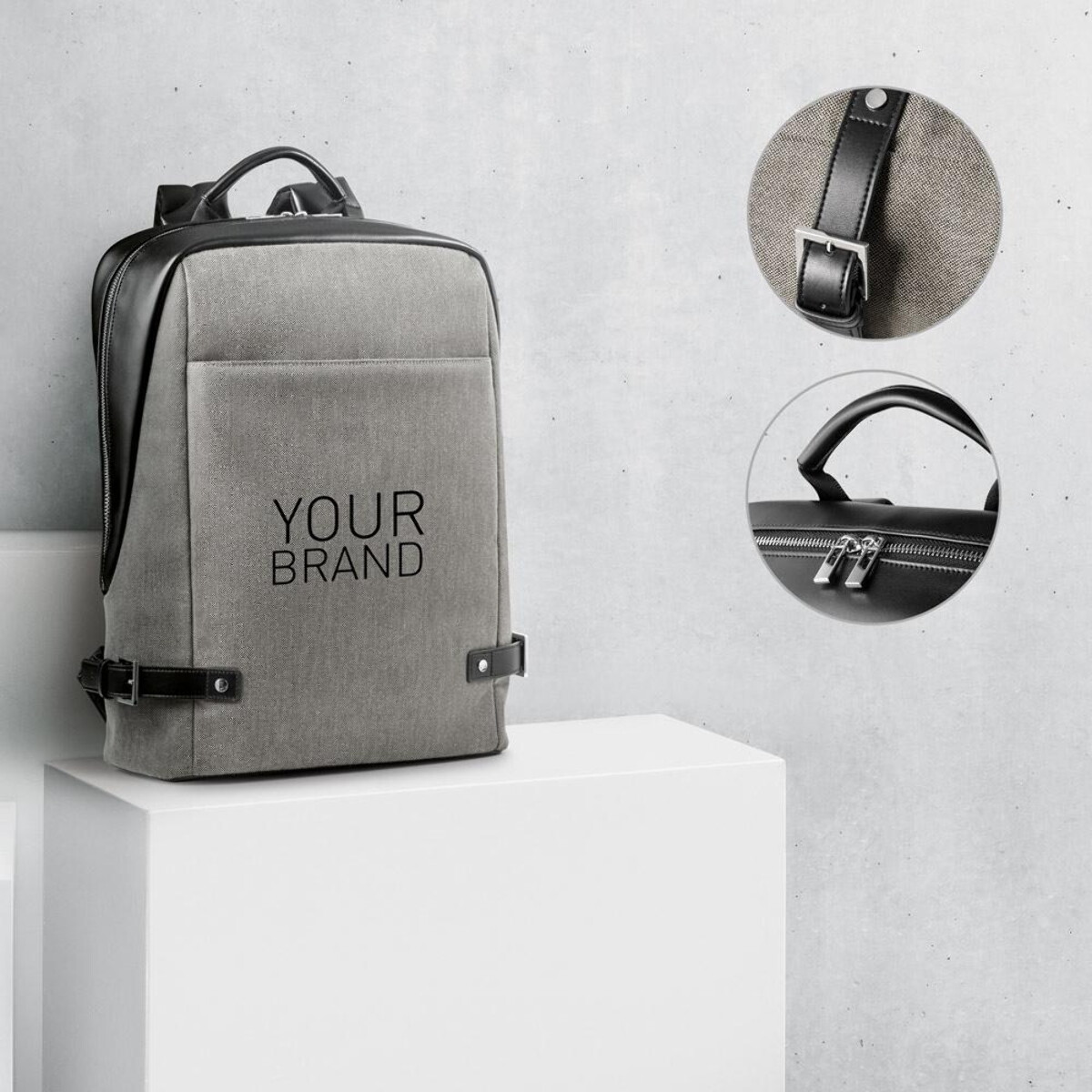 DIVERGENT BACKPACK II. Plecak na laptopa do 15.6'' z tkaniny i PU 92147_set