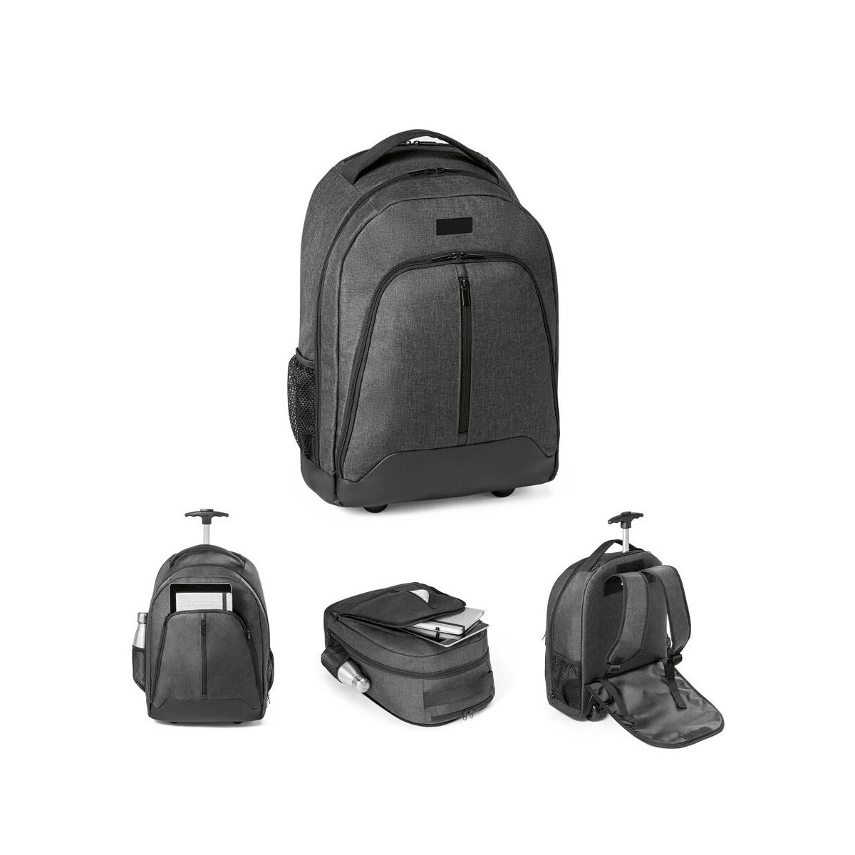 Torby na laptopa z logo – eindhoven. plecak na kółkach na laptopa 15.6” z 600d 92145_set EINDHOVEN. Plecak na kółkach na laptopa 15.6'' z 600D 92145_set