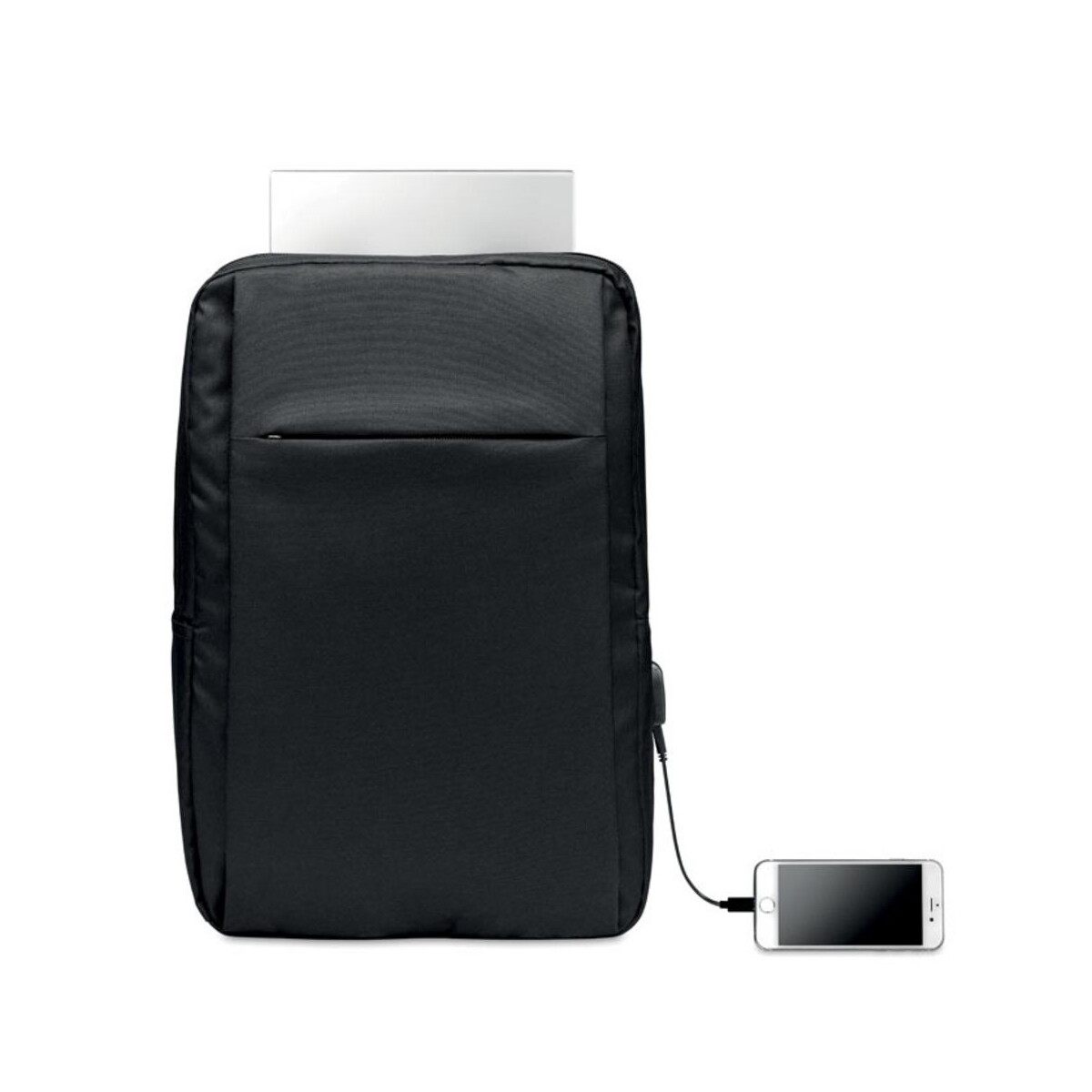 Torby na laptopa z logo – plecak na komputer z 300d rpet seoul mo6328-03-back Plecak na komputer z 300D RPET SEOUL mo6328-03-back
