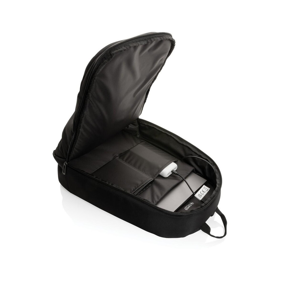 Torby na laptopa z logo – plecak na laptopa 15,6″ swiss peak aware™ rpet P763.101__B_6 Plecak na laptopa 15,6